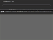Tablet Screenshot of eumw2005.com